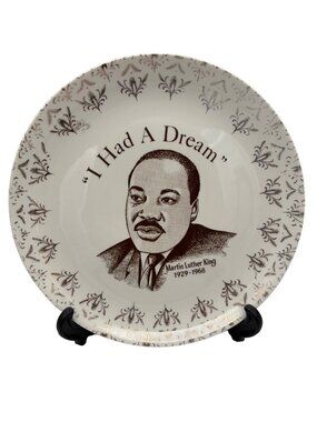 Vintage Martin Luther King Jr I Had A Dream Plate Civil Rights 10.25" 1929-1968
